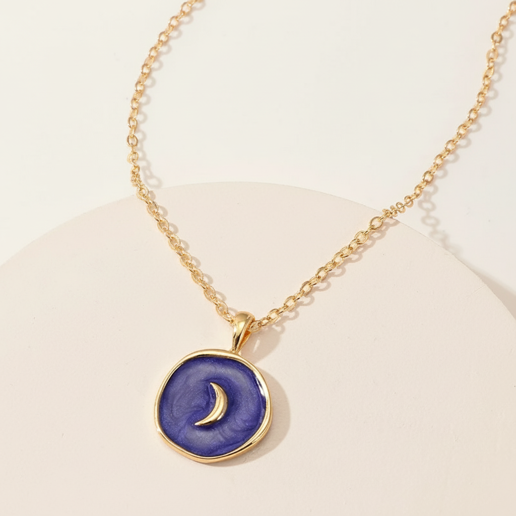 Assorted Celestial Symbol Necklace - Purple