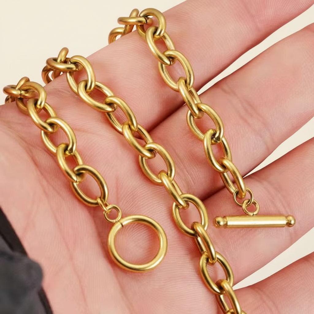 18 Inch Assorted Stainless Steel Necklace