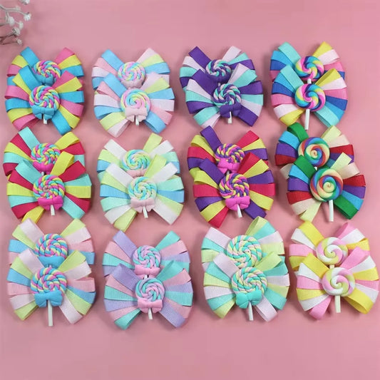 Rainbow Color Hair Clips