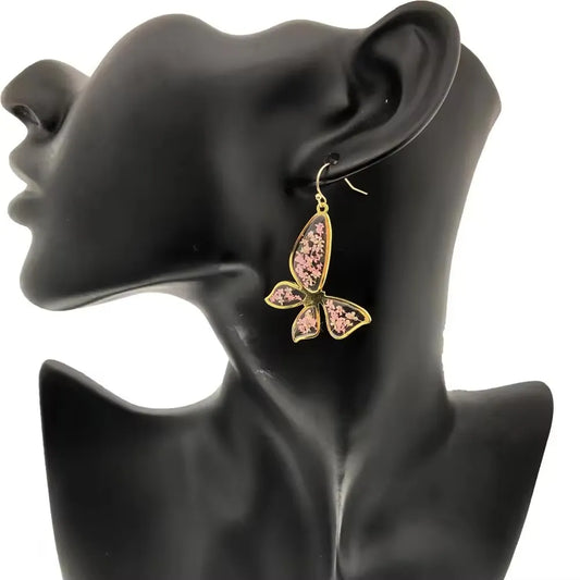 Butterfly Gold Plated Earrings