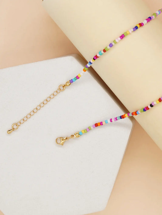 Seed Bead Colorful Necklace