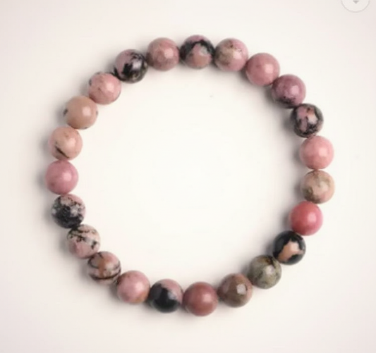 Rhodonite and Agate Bracelets