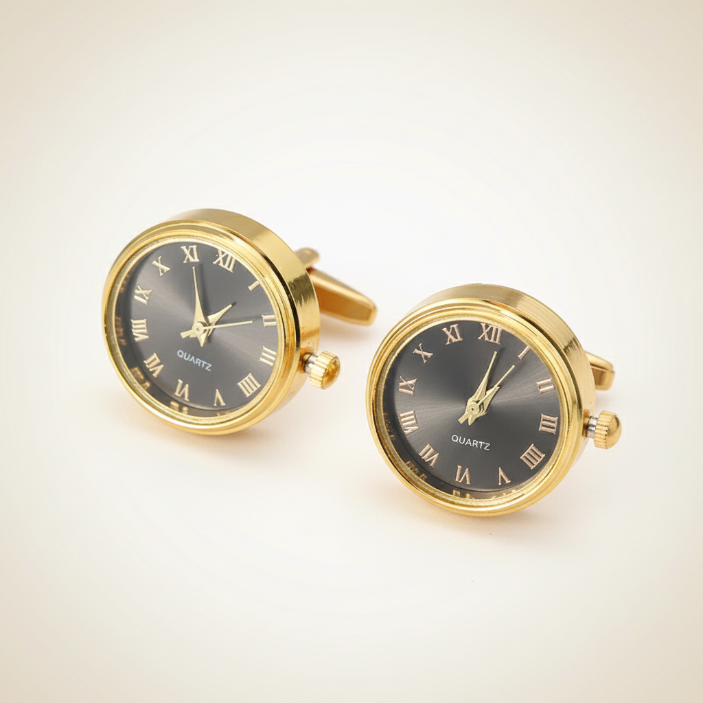 Watch Cuff Links - Gray
