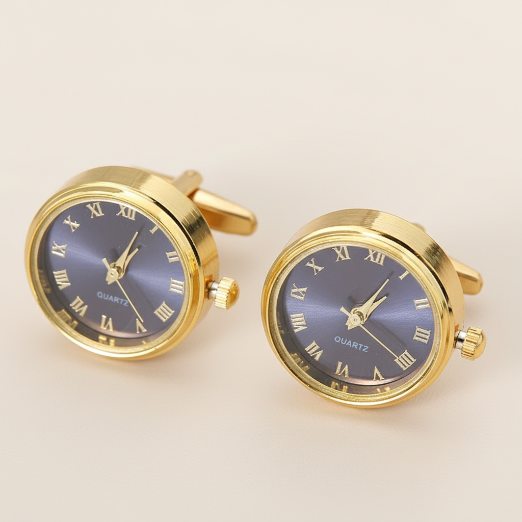 Watch Cuff Links - Blue