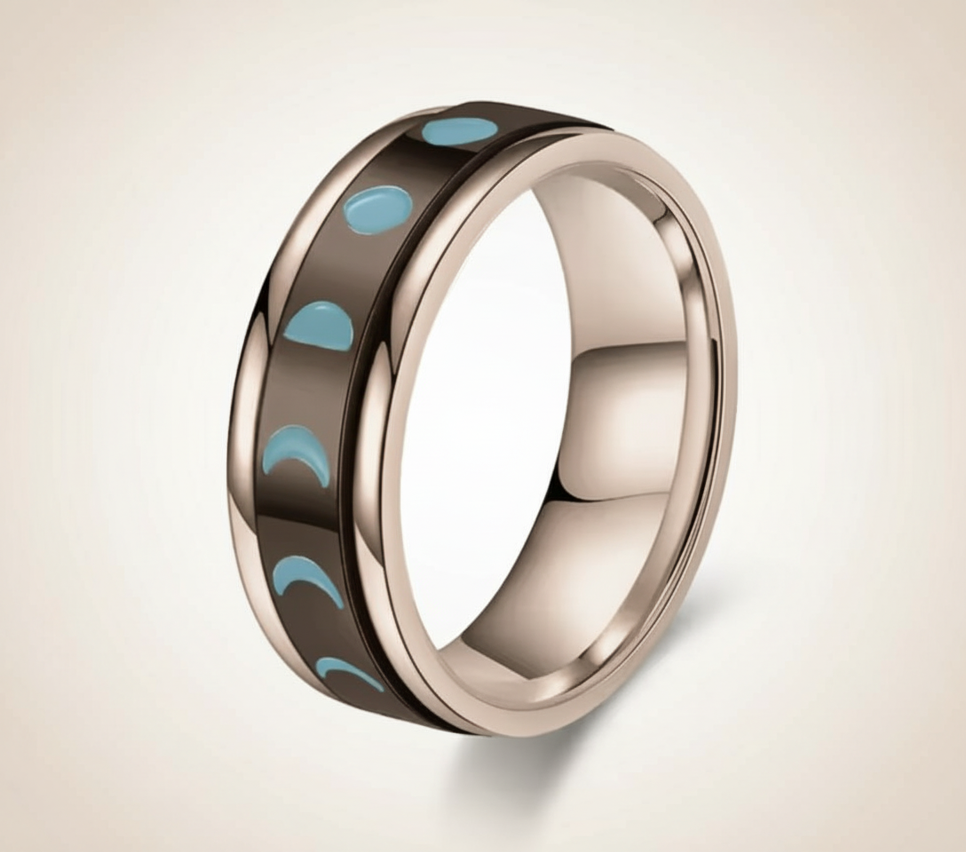 Moon Spinner Ring Assorted Colors