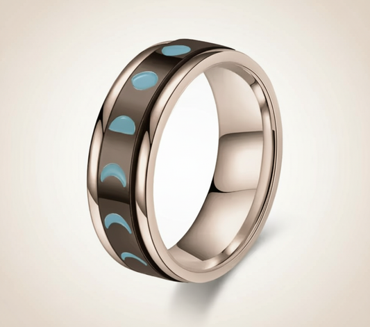 Moon Spinner Ring Assorted Colors