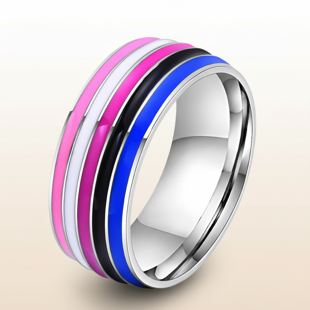 Pride Rings - Genderfluid Assorted Sizes