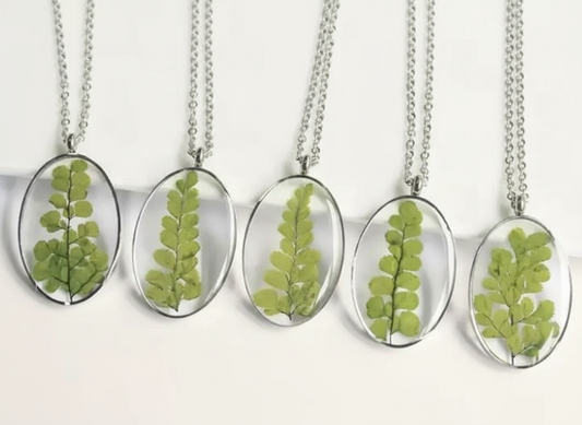 Assorted Fern Resin Necklace