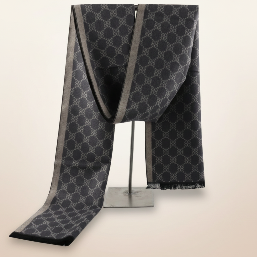Basket Weave Scarf - Dark Brown Winter Scarf SRZQ345P