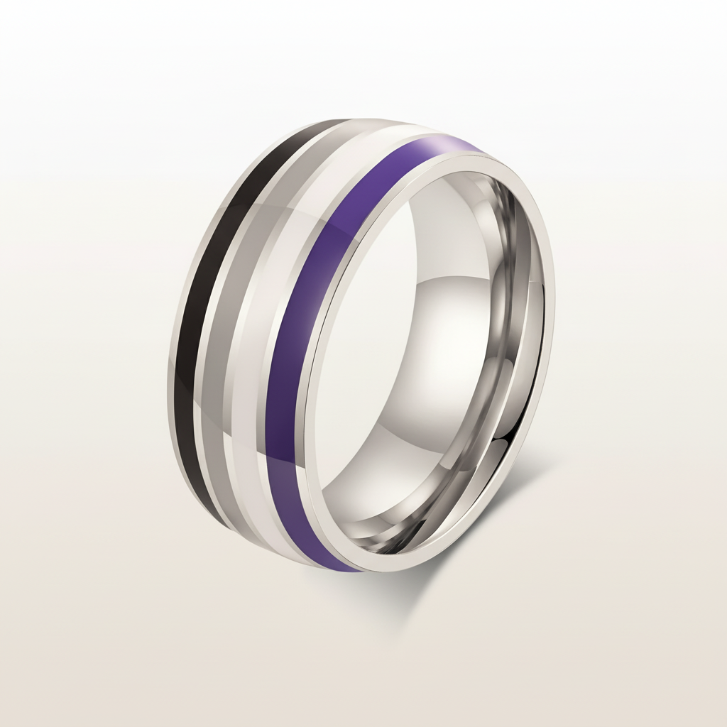 Pride Rings - Transgender Assorted Sizes - Silver 034