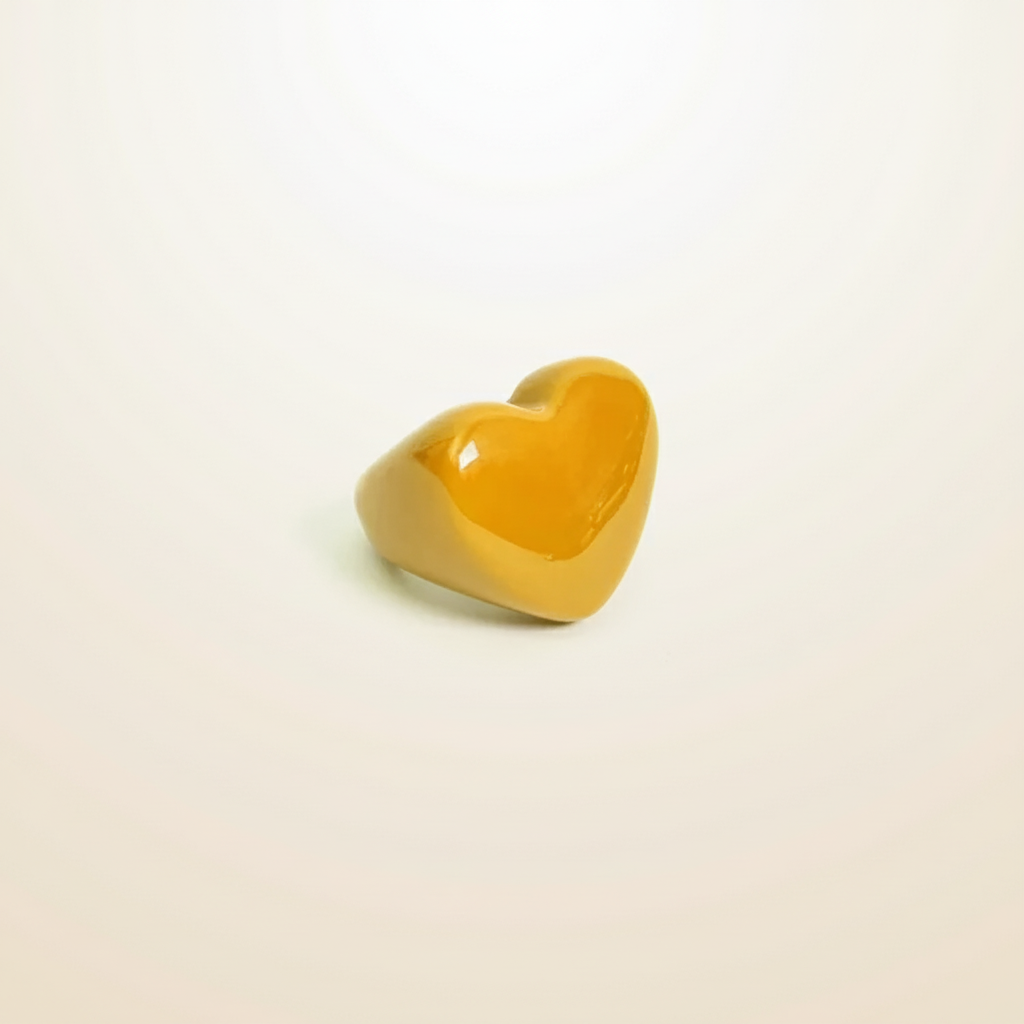 Heart Ring - Yellow