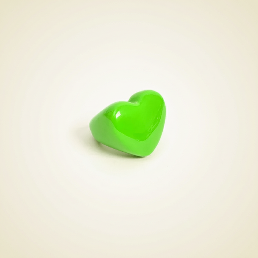 Heart Ring - Green
