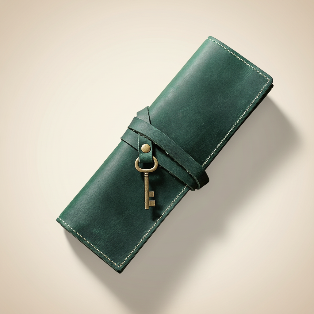 Wrap Pencil Case - Green