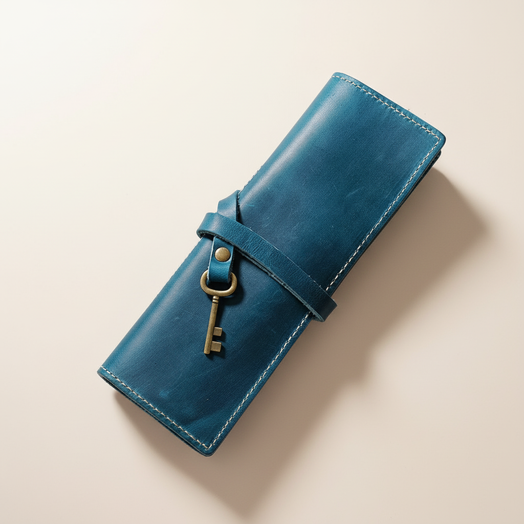 Wrap Pencil Case - Blue