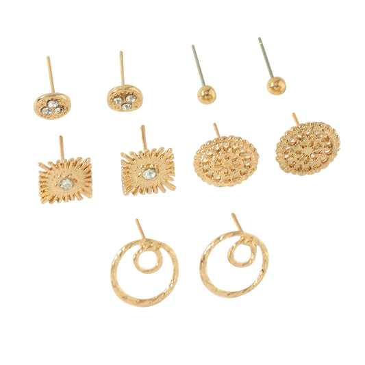 Sample Double circle post earrings