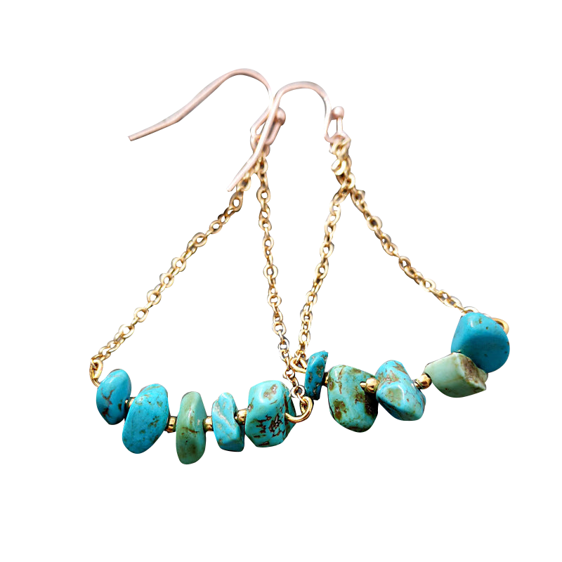 stone drop earrings