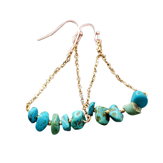 stone drop earrings