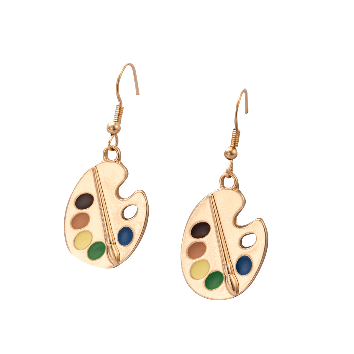 paint palette earrings