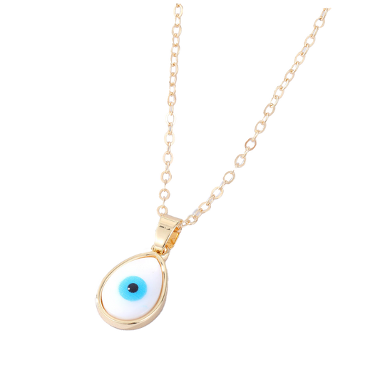 necklace with evil eye pendant