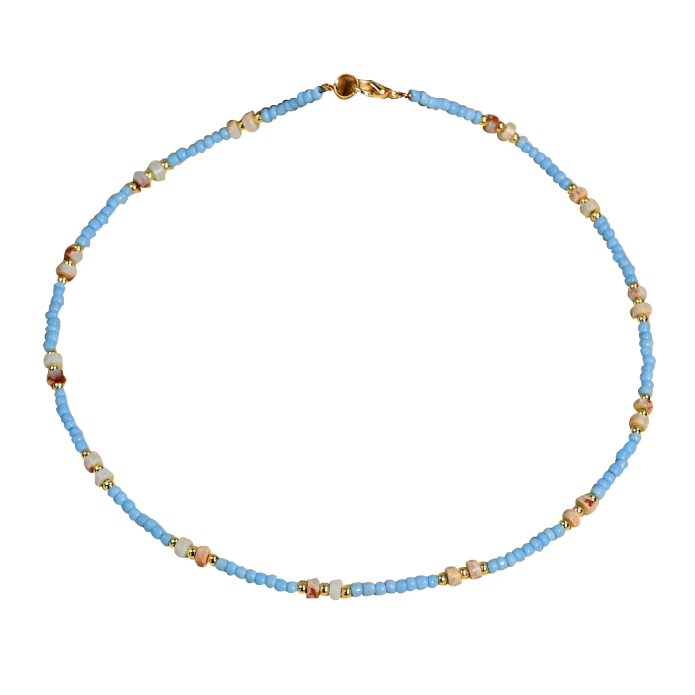 Turquoise beaded necklace